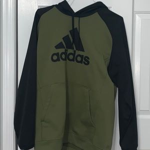 Adidas Climawarm Olive green and Black hoodie